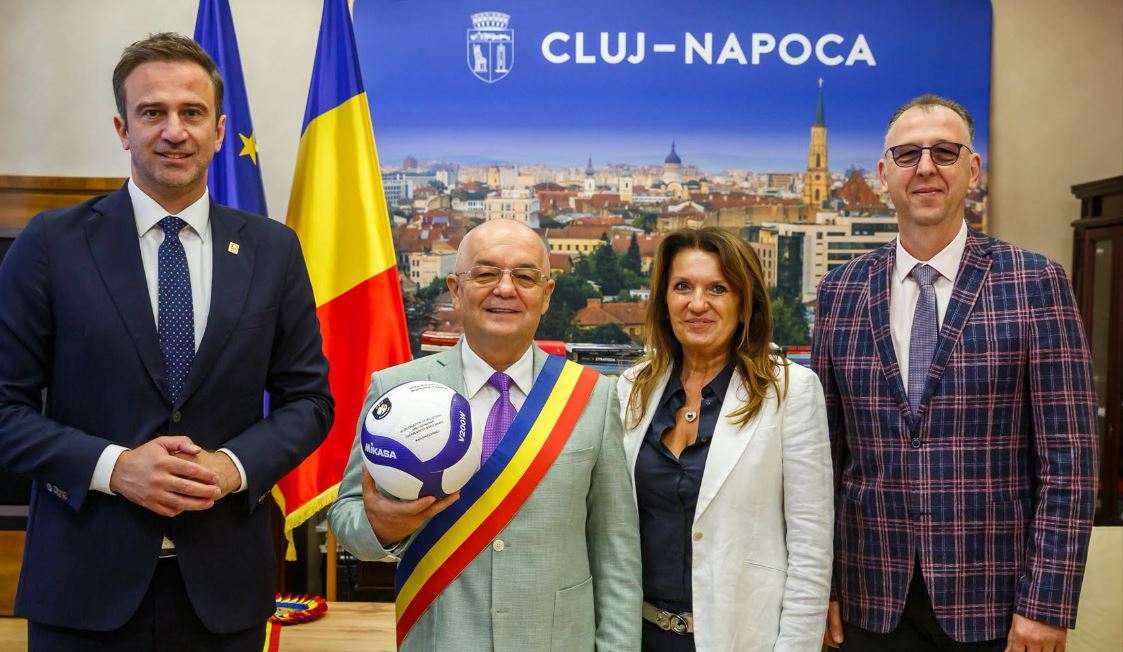 Clujul, capitala voleiului european: Președintele Confederației Europene de Volei, Roko Sikirić, apreciere pentru organizarea de la BT Arena