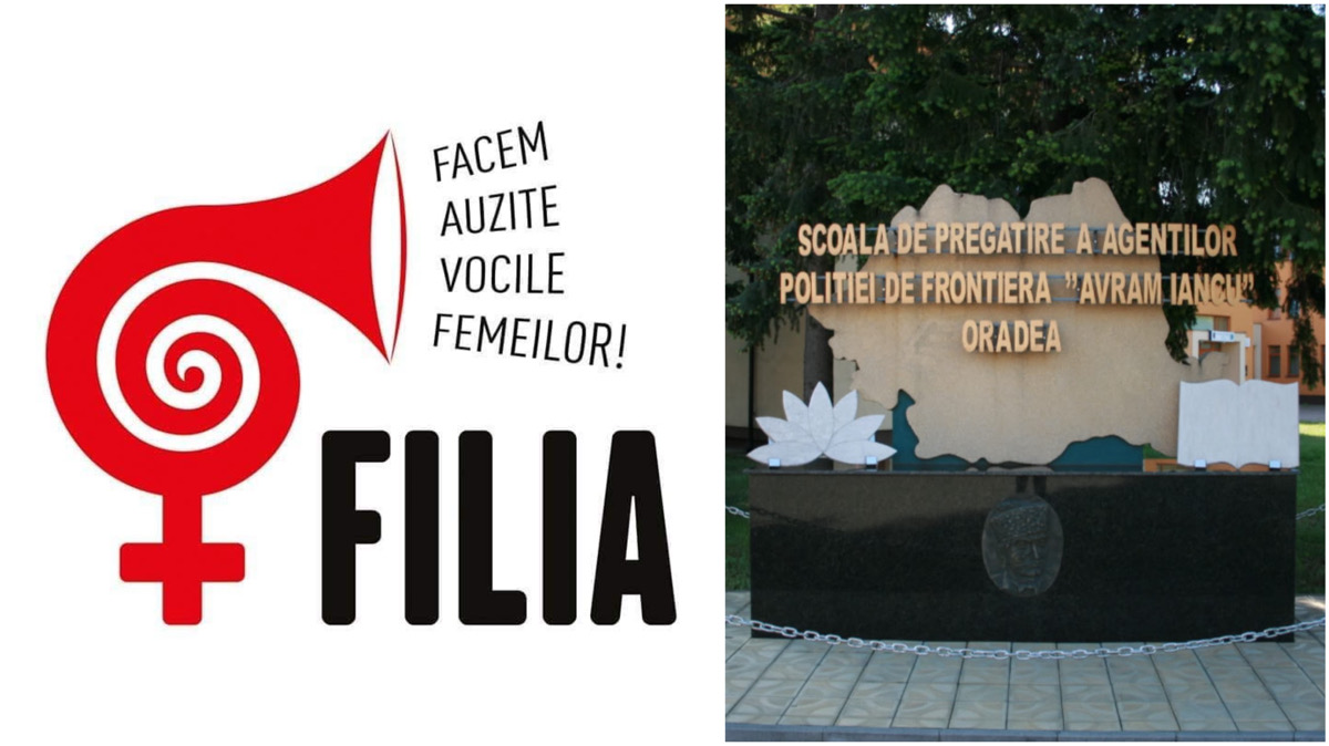 Centrul FILIA cere „toleranță zero” în cazul agresiunii de la Oradea. | Foto: Centrul FILIA / Facebook | Foto: Școala de Pregătire a Agenților Poliției de Frontieră „Avram Iancu” Oradea