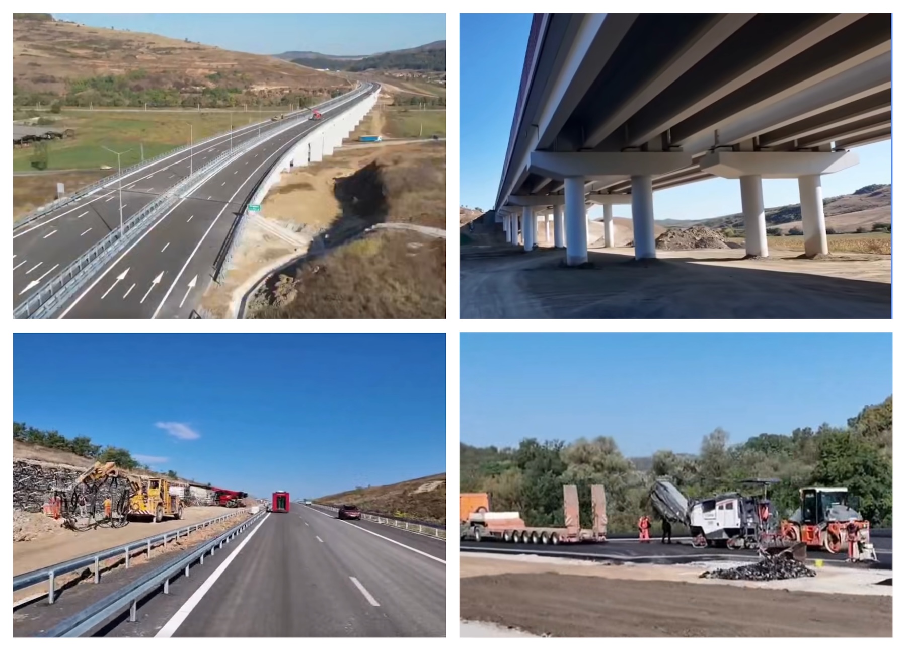 Lucrări aproape finalizate pe lotul Nădășelu - Zimbor al Autostrăzii Transilvania. Șef CNAIR, Cristian Pistol: „Stadiul este de 99,2%”
