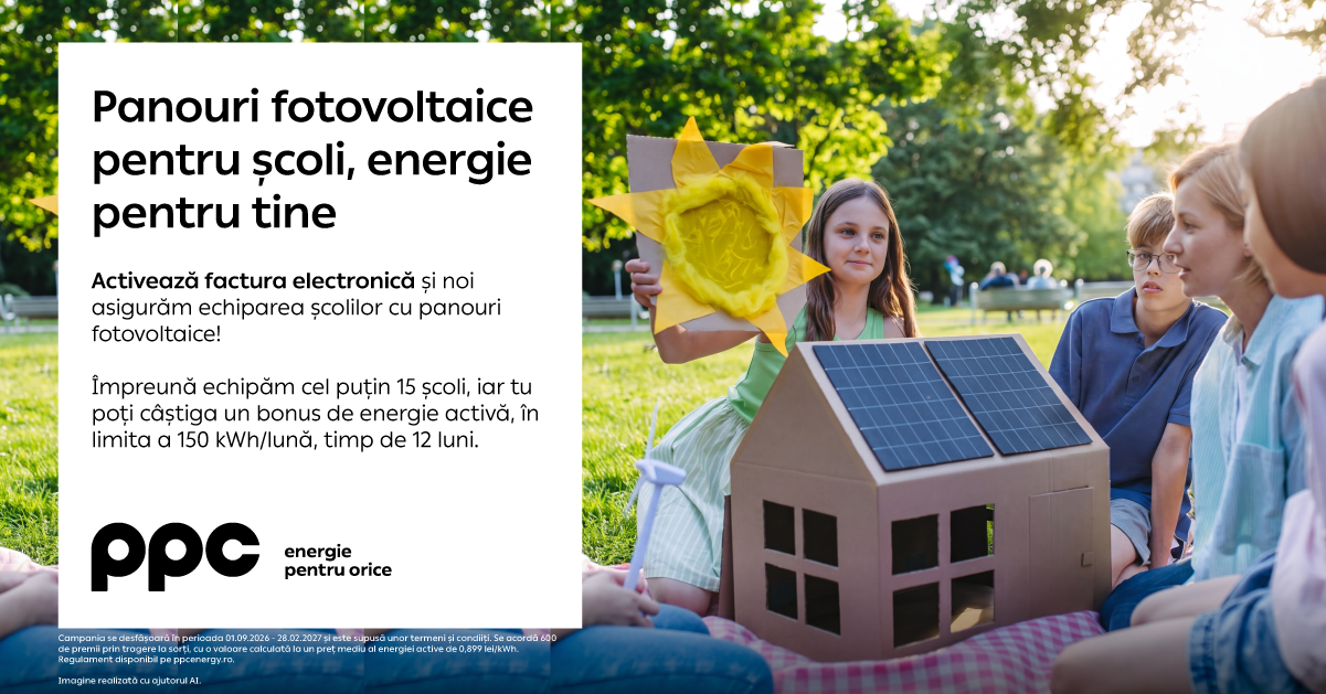 Panouri fotovoltaice pentru scoli - energie pentru tine