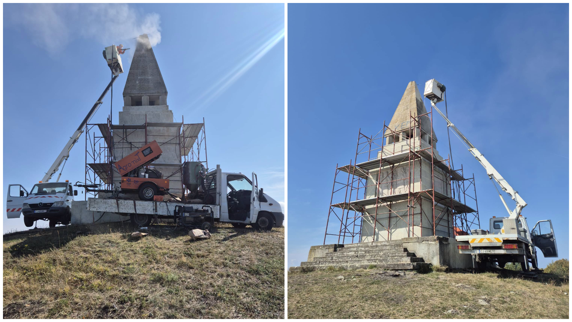 Monumentul Răscoalei de la Bobâlna, reabilitat cu bani din fondul de rezervă al CJ Cluj | Sursă foto: CJ Cluj- Facebook