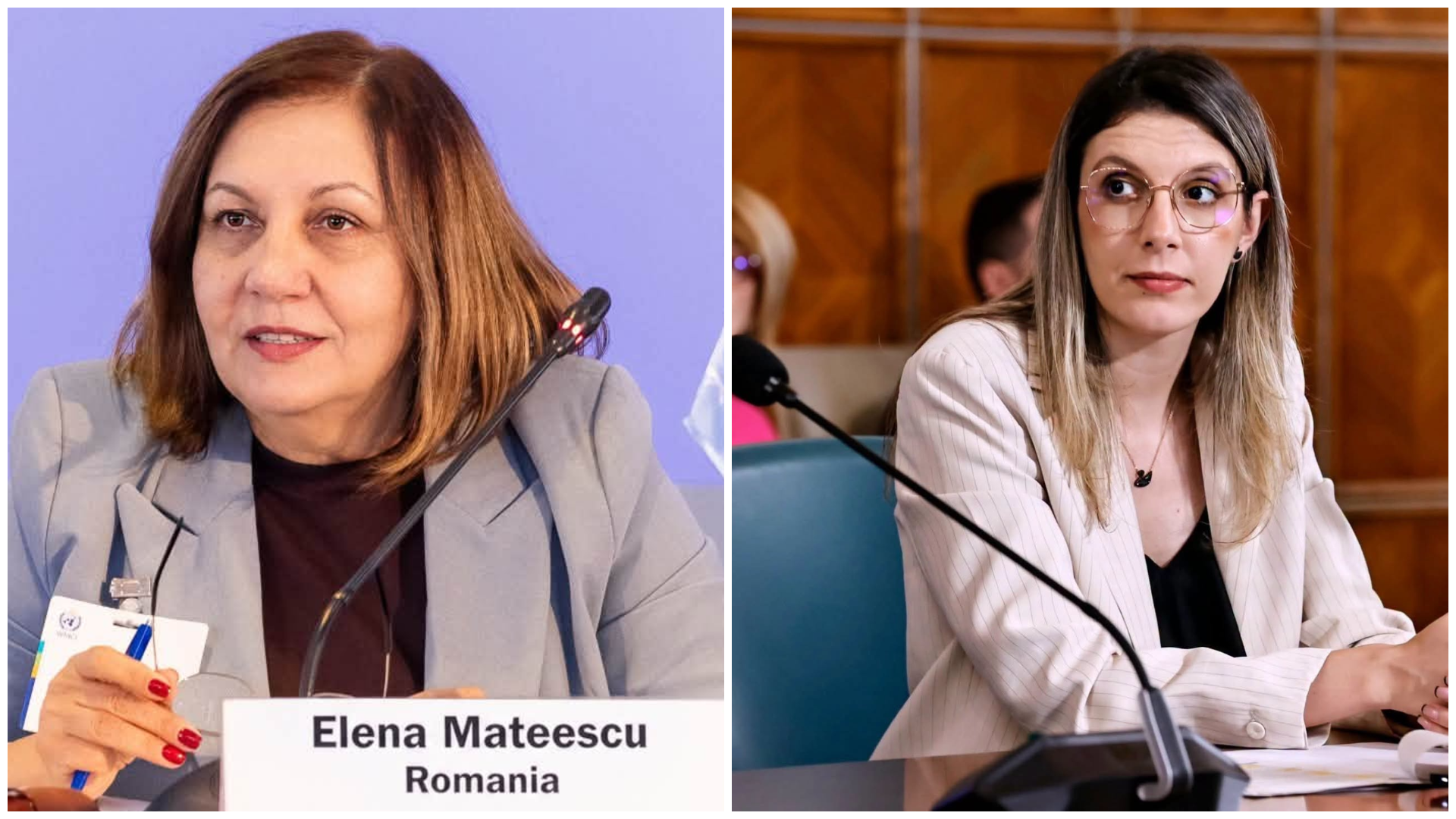 Buzoianu o ia din nou în vizor pe Elena Mateescu / Foto: 1- ANM- Facebook, 2- gov.ro
