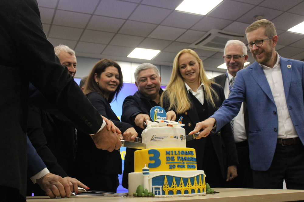 Aeroportul Cluj a sărbătorit pasagerul cu numărul 3 milioane în 2026 / Foto: Mădălina IVAN- monitorulcj.ro