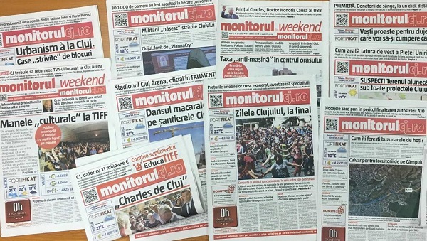 monitorulcj.ro - cotidianul care a îmbinat ziarul tipărit cu site-ul de internet 