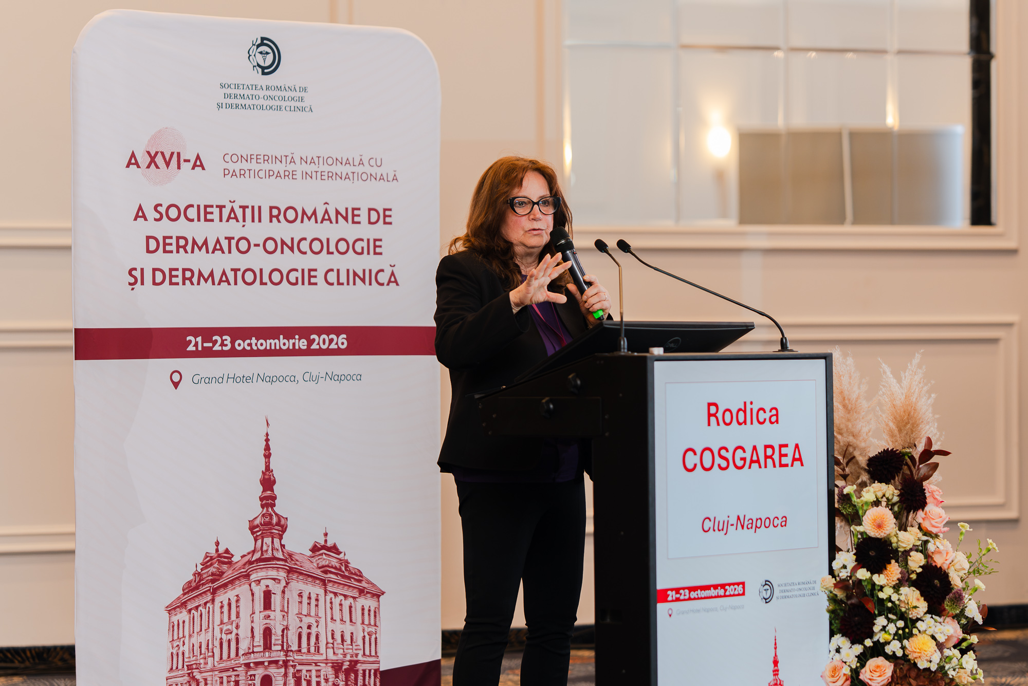 Prof. univ. dr. Rodica Cosgarea, co-organizatoare a celei de-a XVI-a ediții a Conferinței Societății de Dermato-Oncologie și Dermatologie Clinică, Cluj-Napoca, 21–23 octombrie 2026.