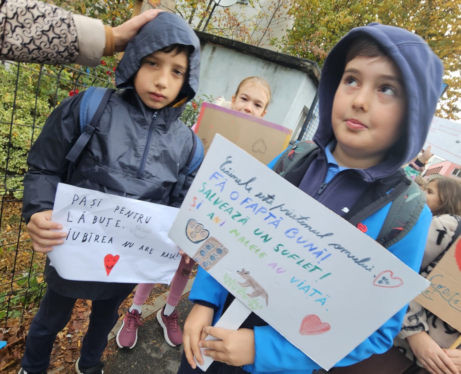 În cadrul Săptămânii Verzi, elevii școlii gimnaziale „Ion Creangă” au organizat cea de-a doua ediție a marșului caritabil „We walk for… Arca lui Noe! – Mergem pe jos pentru un blănos!”, o inițiativă prin care au îmbinat grija pentru natură cu dragostea față de ființele care au nevoie de noi. Foto: organizatorii evenimentului, Școala Gimnazială „Ion Creangă” Cluj-Napoca