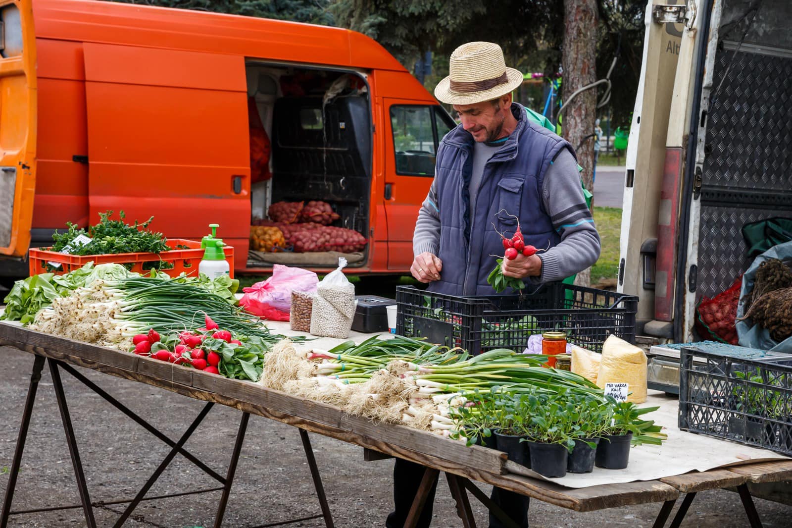 Cum arată piața volantă amenajată la stadion? Produse locale, disponibile în fiecare zi FOTO/VIDEO