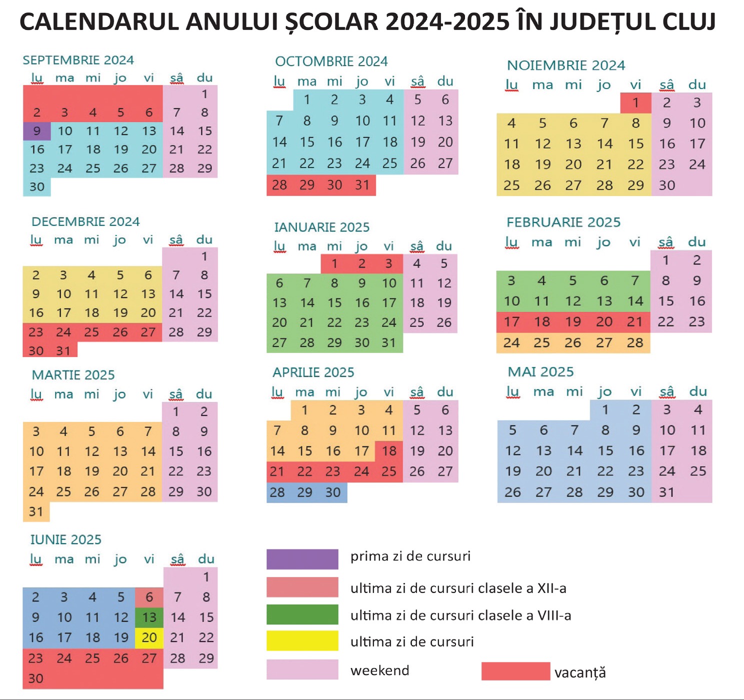 Calendarul anului școlar 2024-2025. Când începe școala?